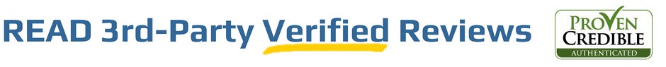 Testimonials from real customers verified by ProvenCredible.com