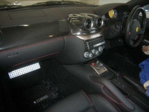 Ferrari 599 in a car auction in Japan