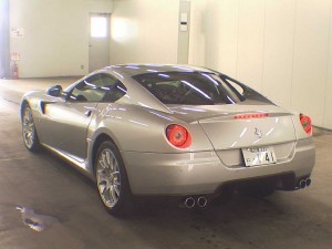 Ferrari 599 in a car auction in Japan