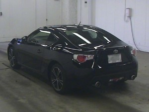 Toyota 86 at auction in Japan - rear