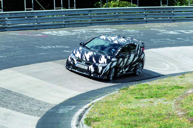 Honda Civic Type R testing