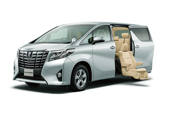 Toyota Alphard with rear lift seat for disabled people