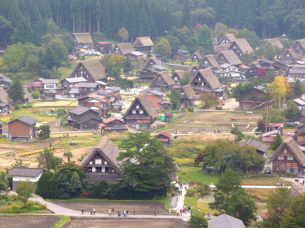 Japanese countryside village
