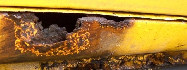 corrosion-holes
