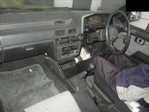1985 Toyota Corolla at auction in Japan -- interior